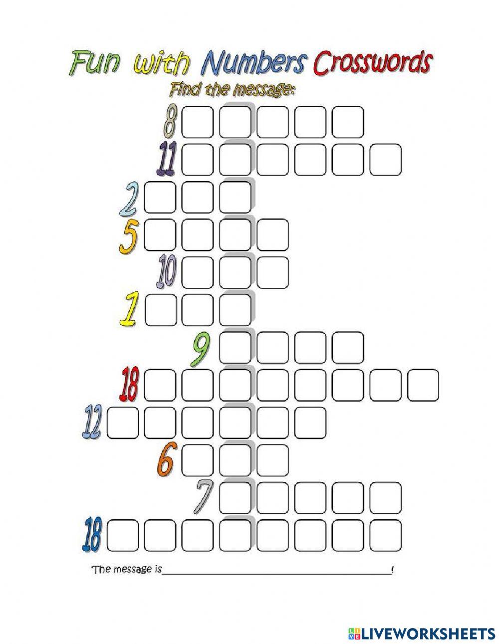 Numbers Free Interactive Worksheets 2333698