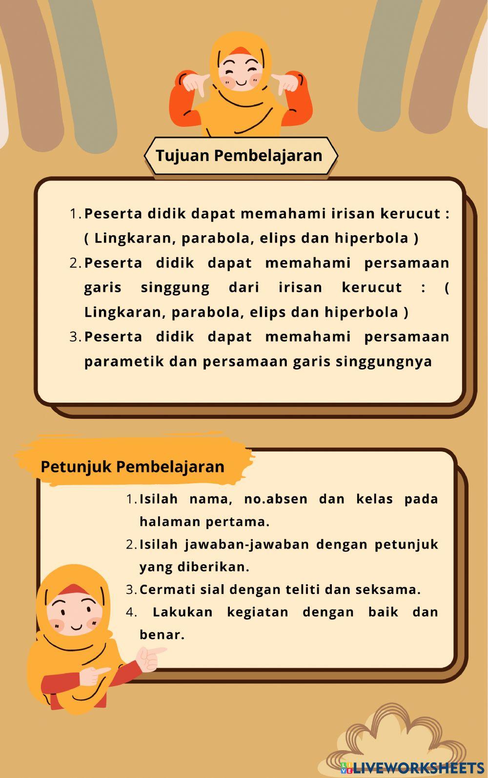 Irisan Kerucut dan Persamaan Parametik