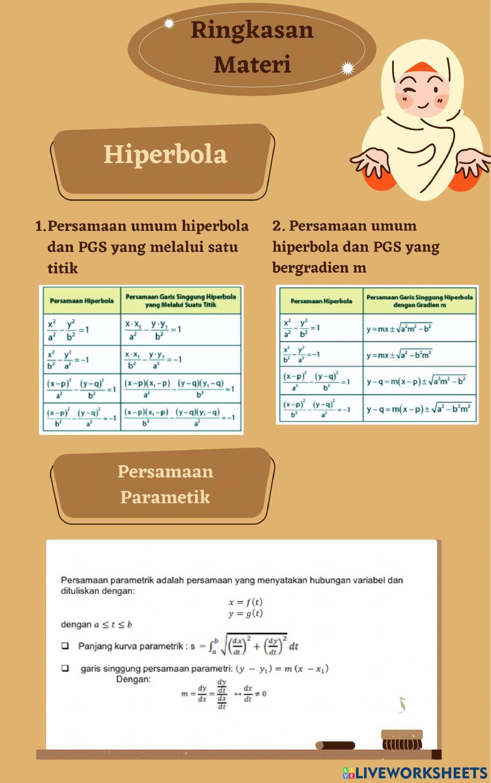 Irisan Kerucut dan Persamaan Parametik