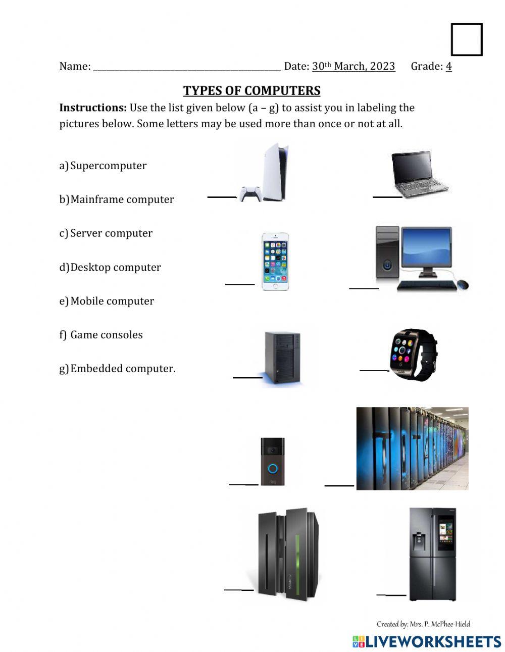 Categories of Computers