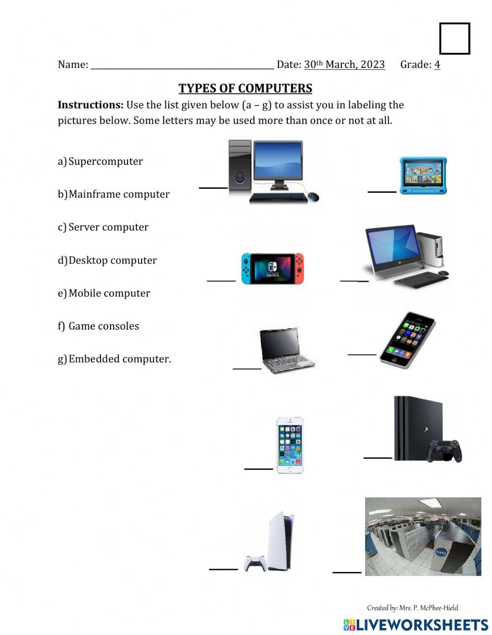 Categories of Computers