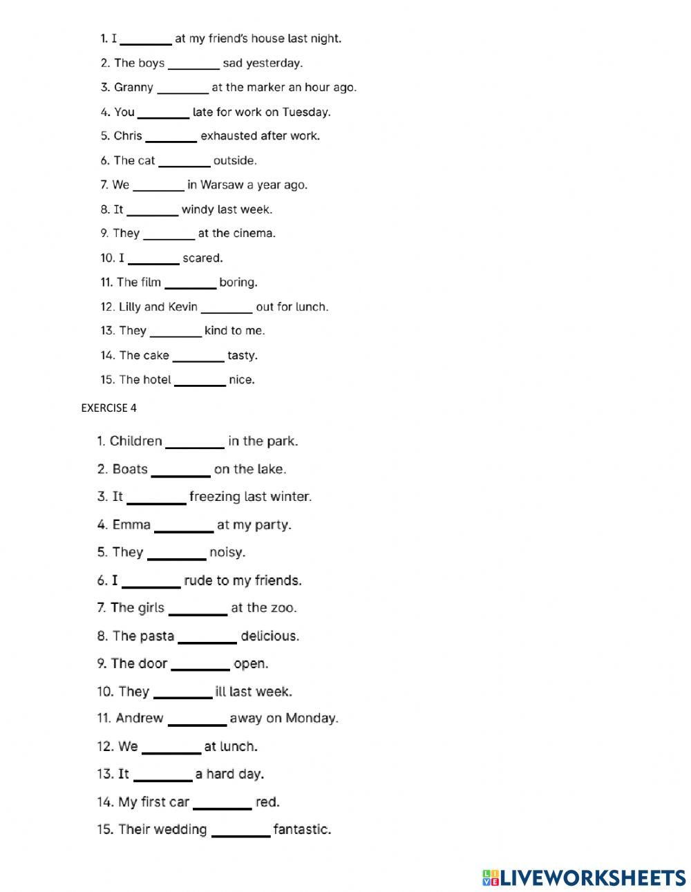 Simple past-tobe-affirmative