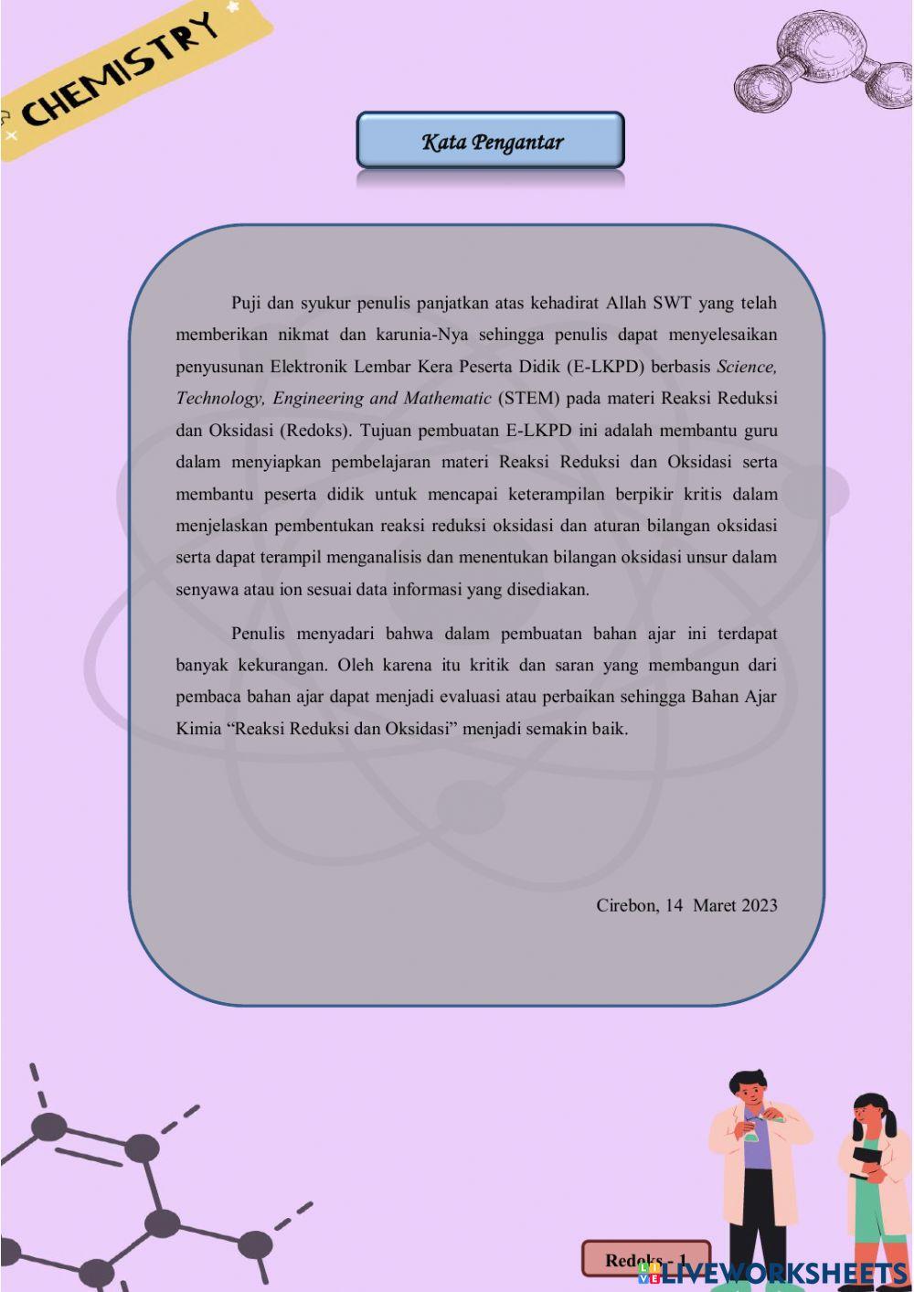 Materi Konsep Redoks pertemuan 1