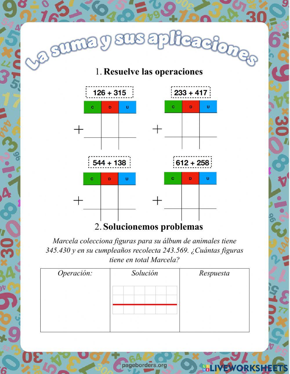 Practiquemos la suma