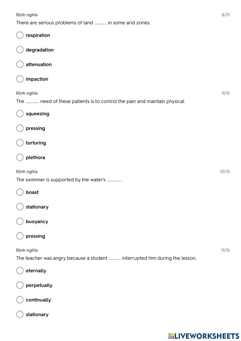 TRS6 - Environment (1) - vocabulary (2)