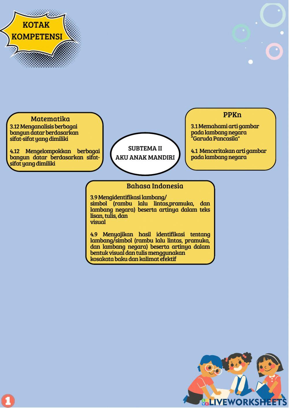 Aku anak mandiri & bertanggung jawab