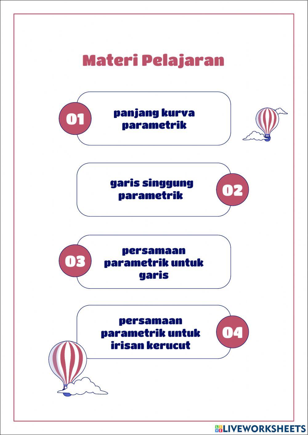 Persamaan parametrik