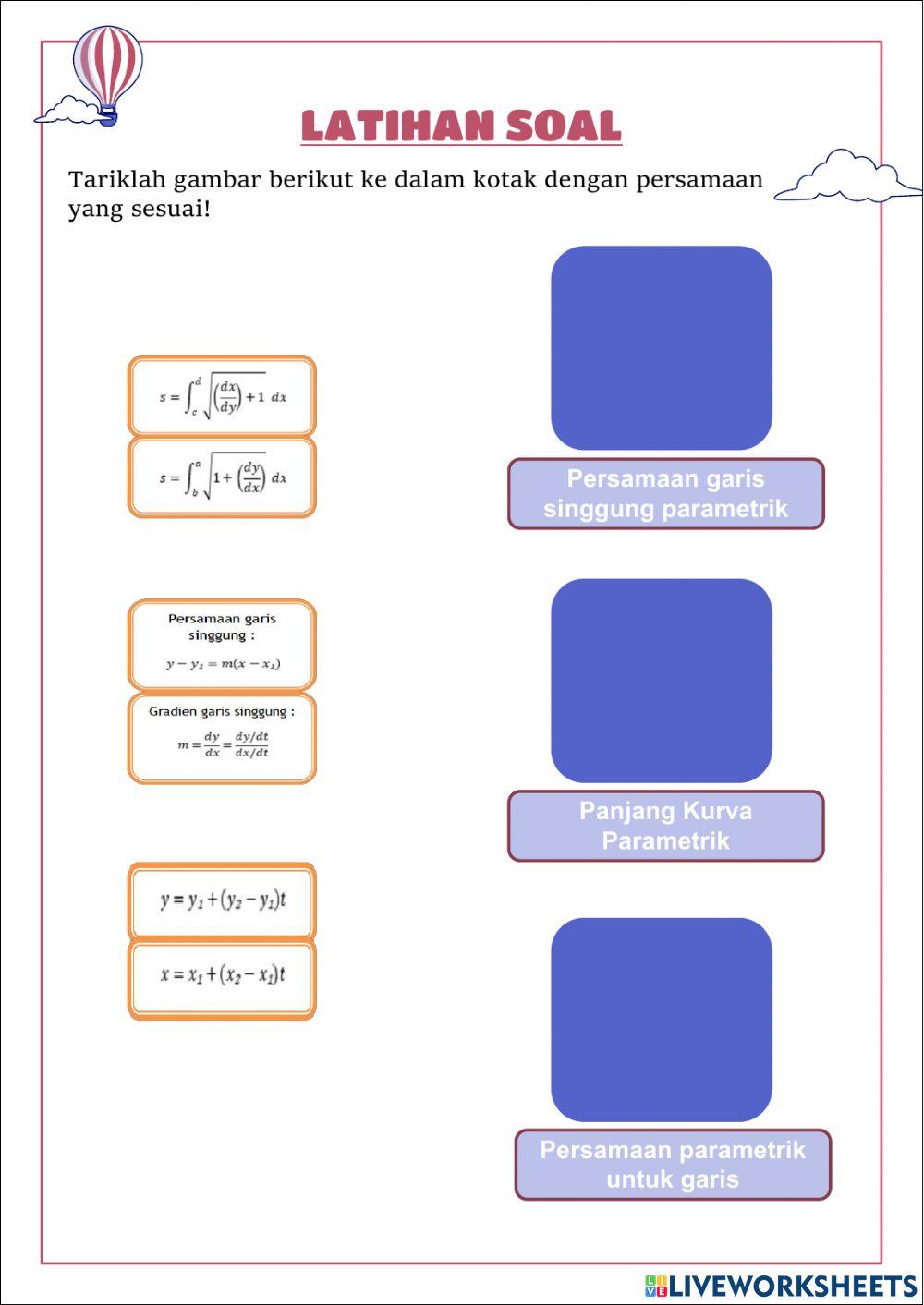 Persamaan parametrik
