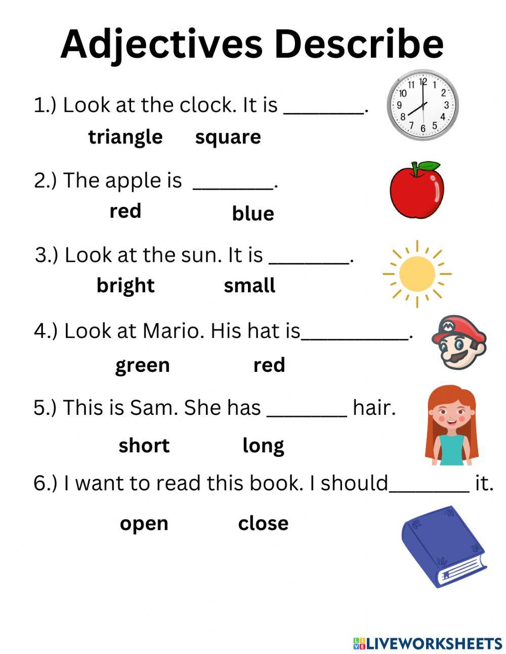 Adjectives Practice 2334173 mrkaraytug Live