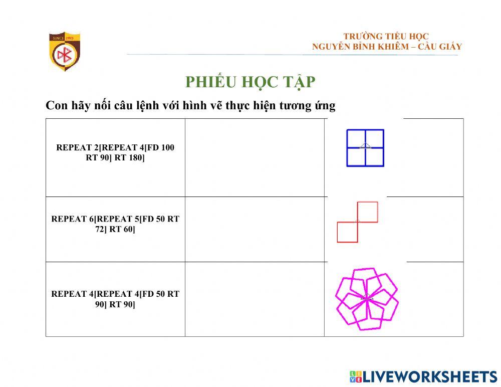 Phieu học tập logo