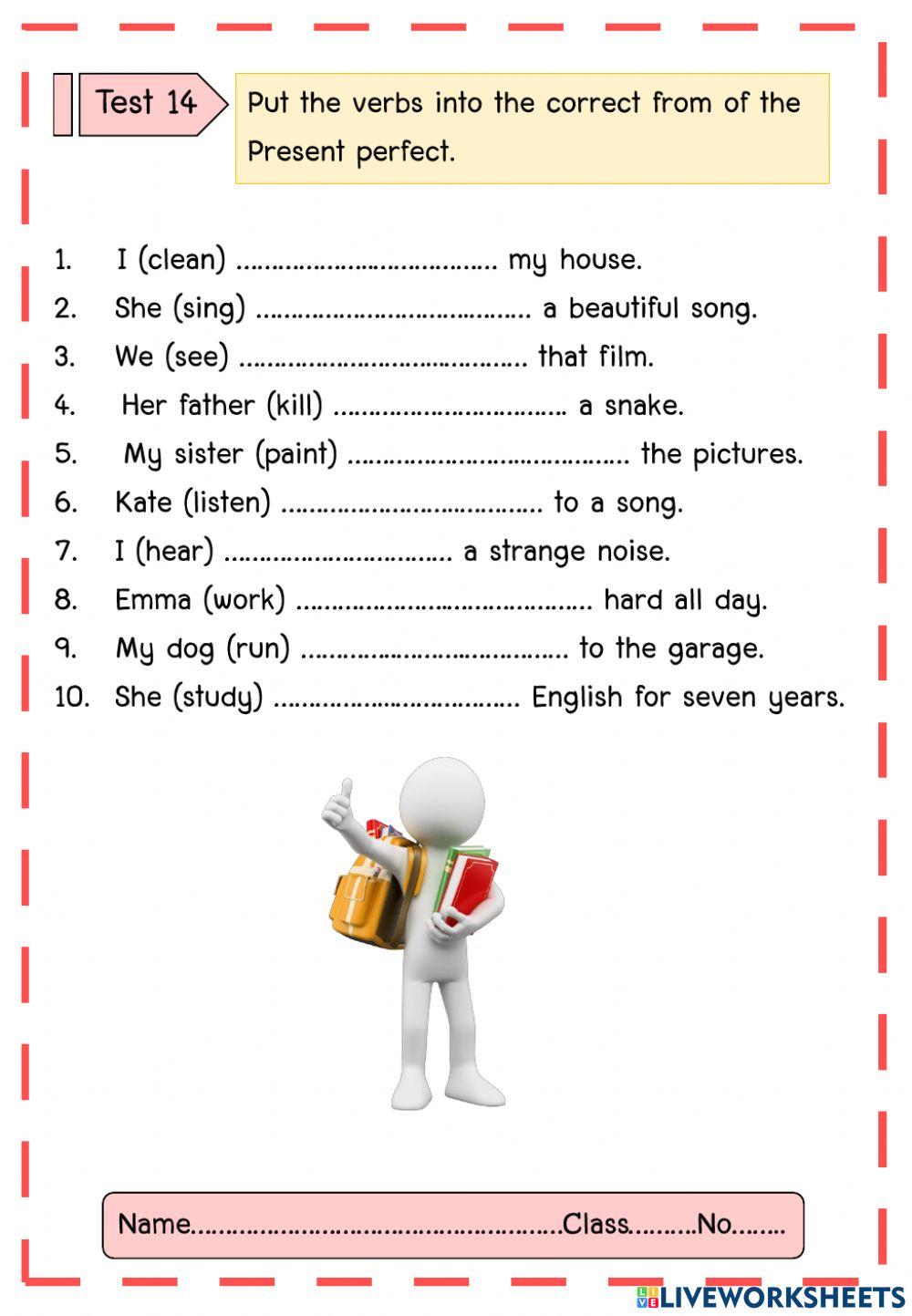 Present perfect tense