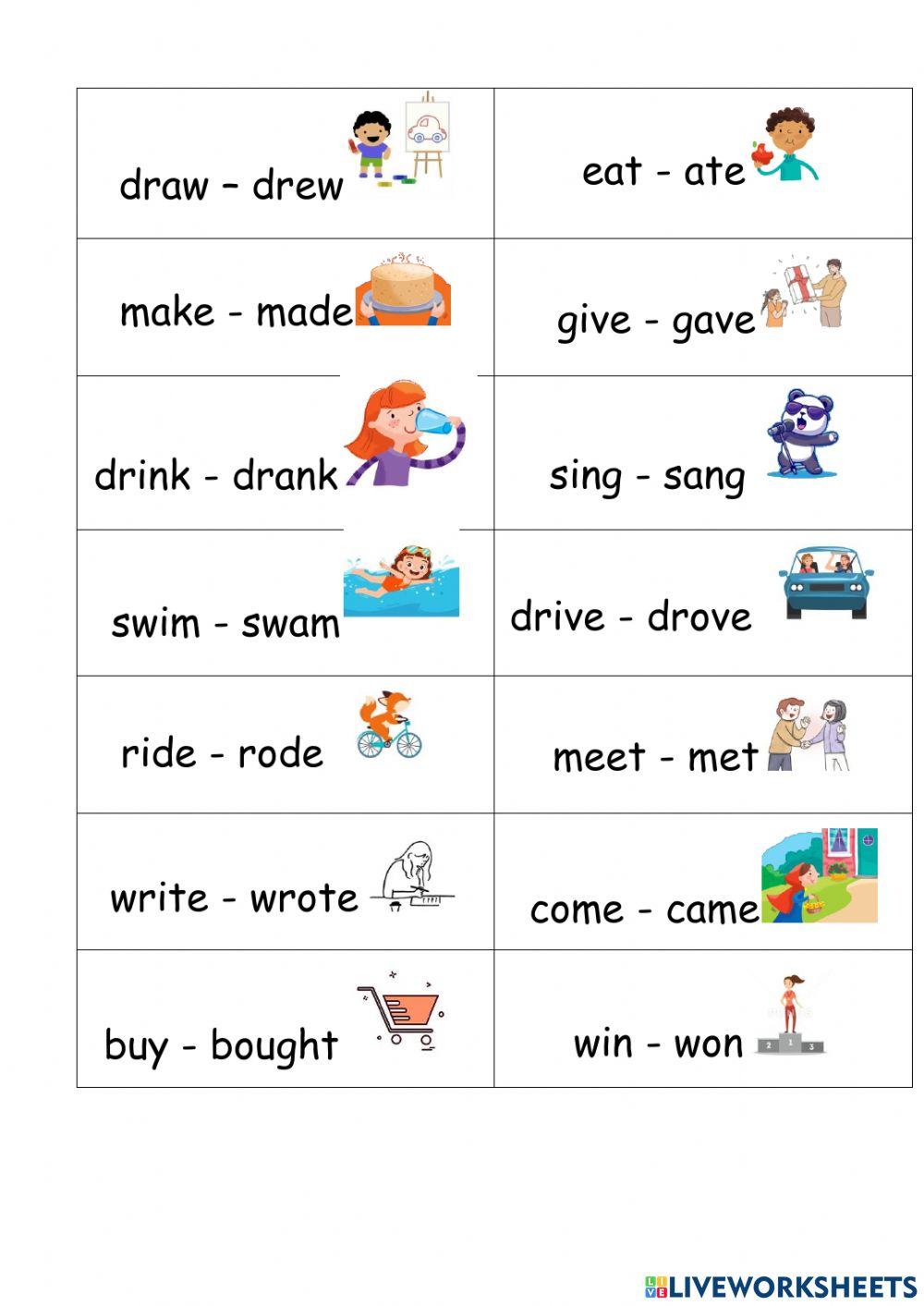 Irregular verbs