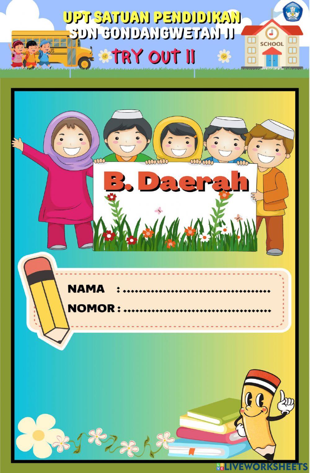 TRY OUT II BAHASA DAERAH