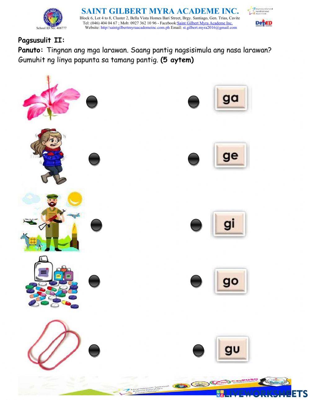 Third Quarterly Examination - Filipino