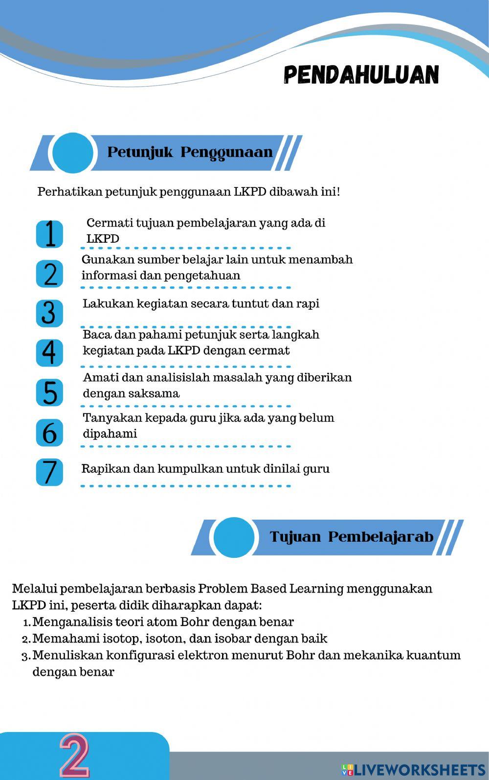 Konfigurasi Elektron (Kimia Kelas X) Konfigurasi Elektron (Kimia Kelas X)