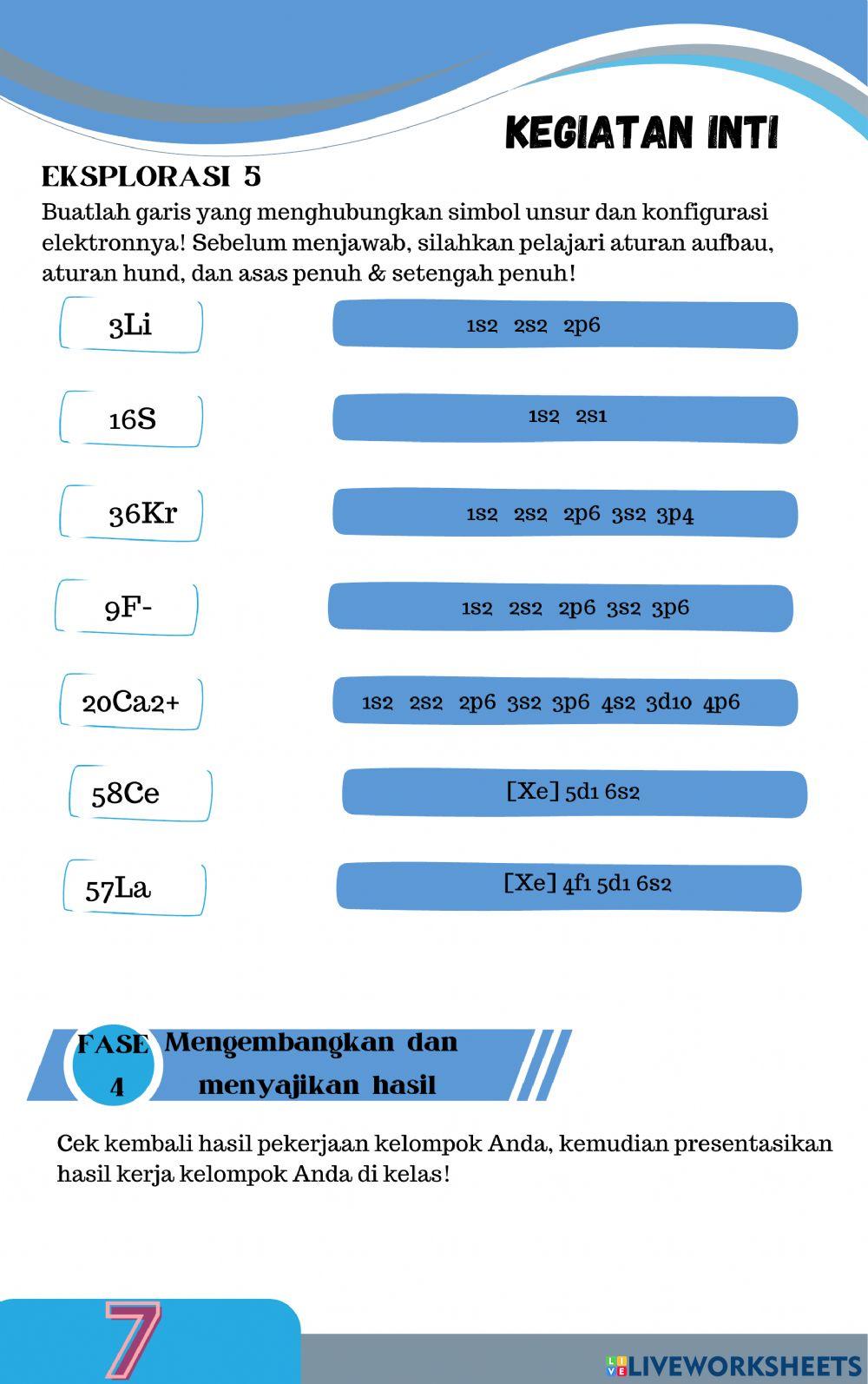 Konfigurasi Elektron (Kimia Kelas X) Konfigurasi Elektron (Kimia Kelas X)