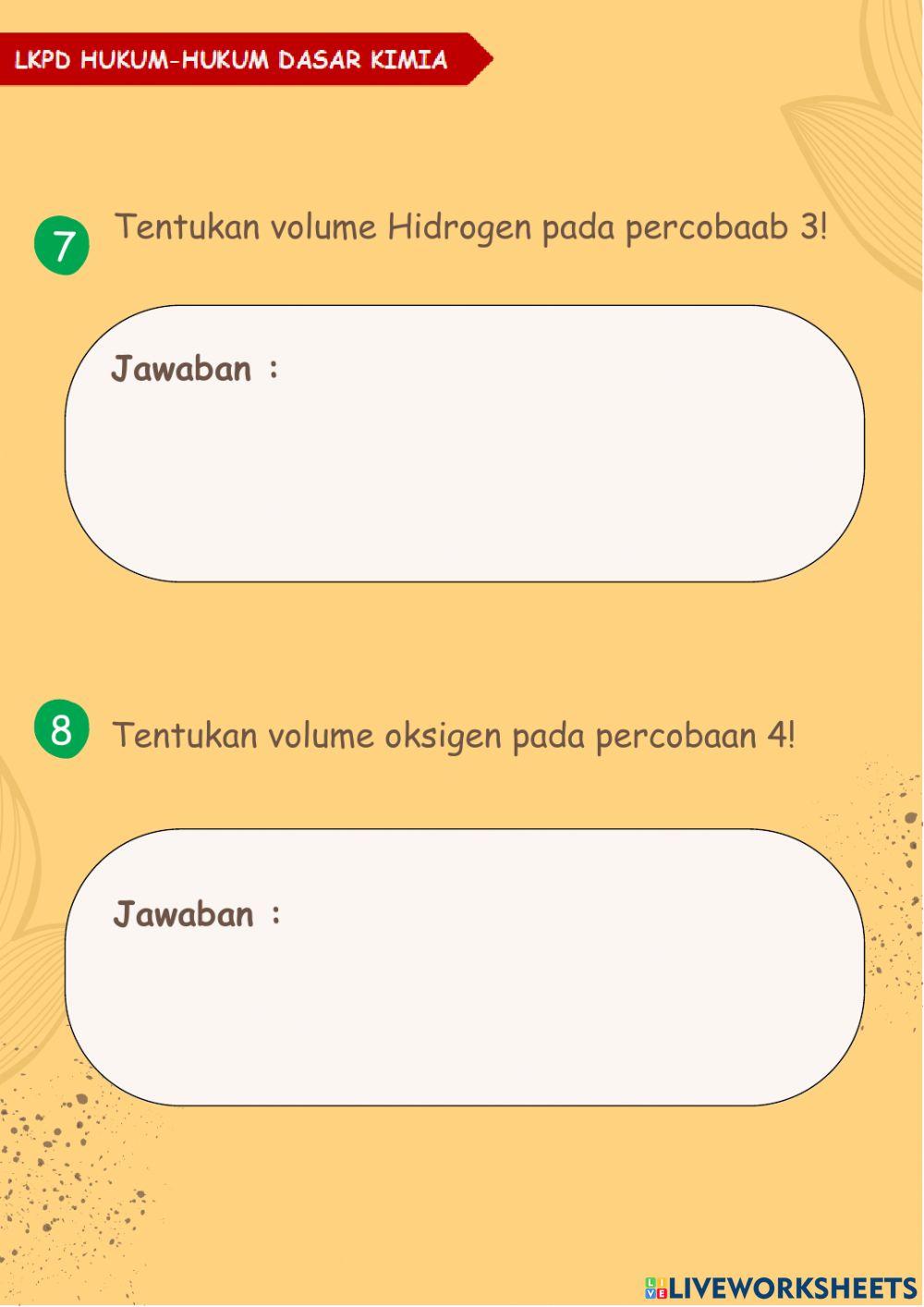 LKPD Hukum Dasar Kimia