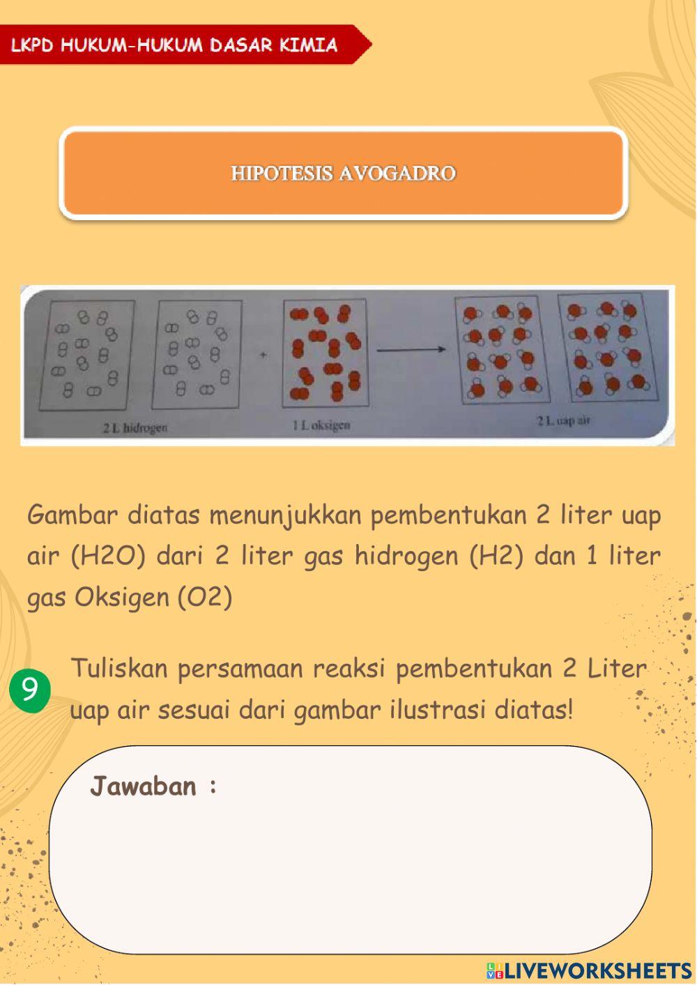 LKPD Hukum Dasar Kimia