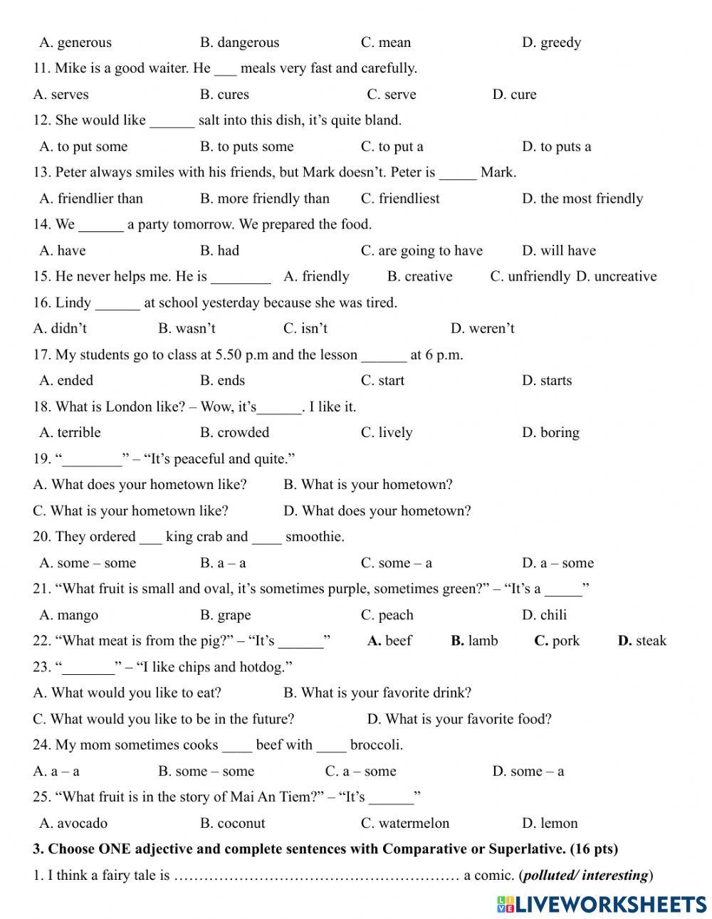5C - March test 2023