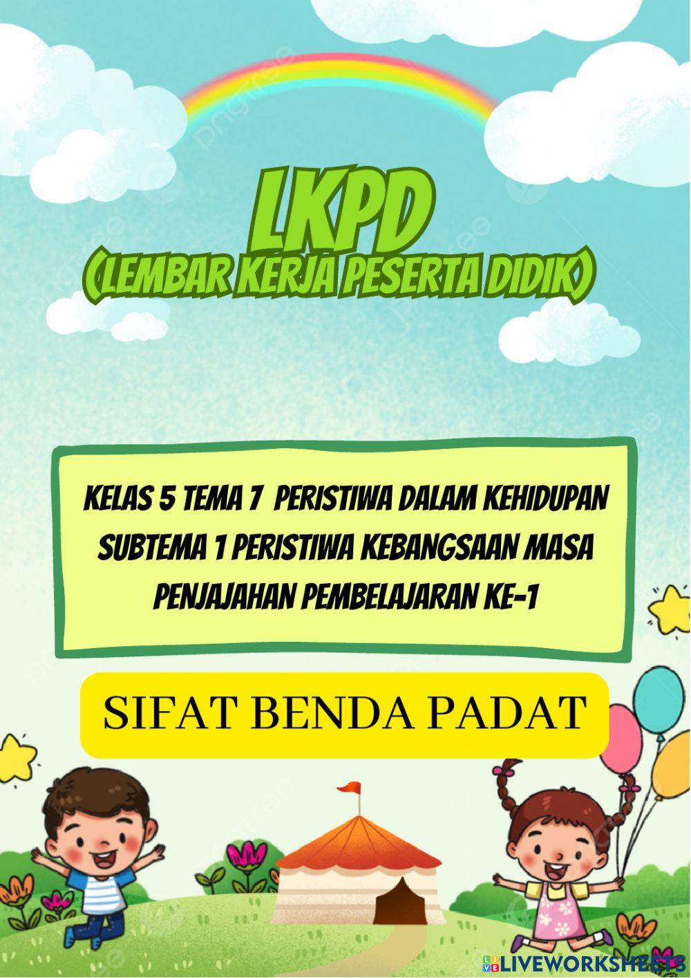 LKPD(Kelompok) IPA SIFAT BENDA