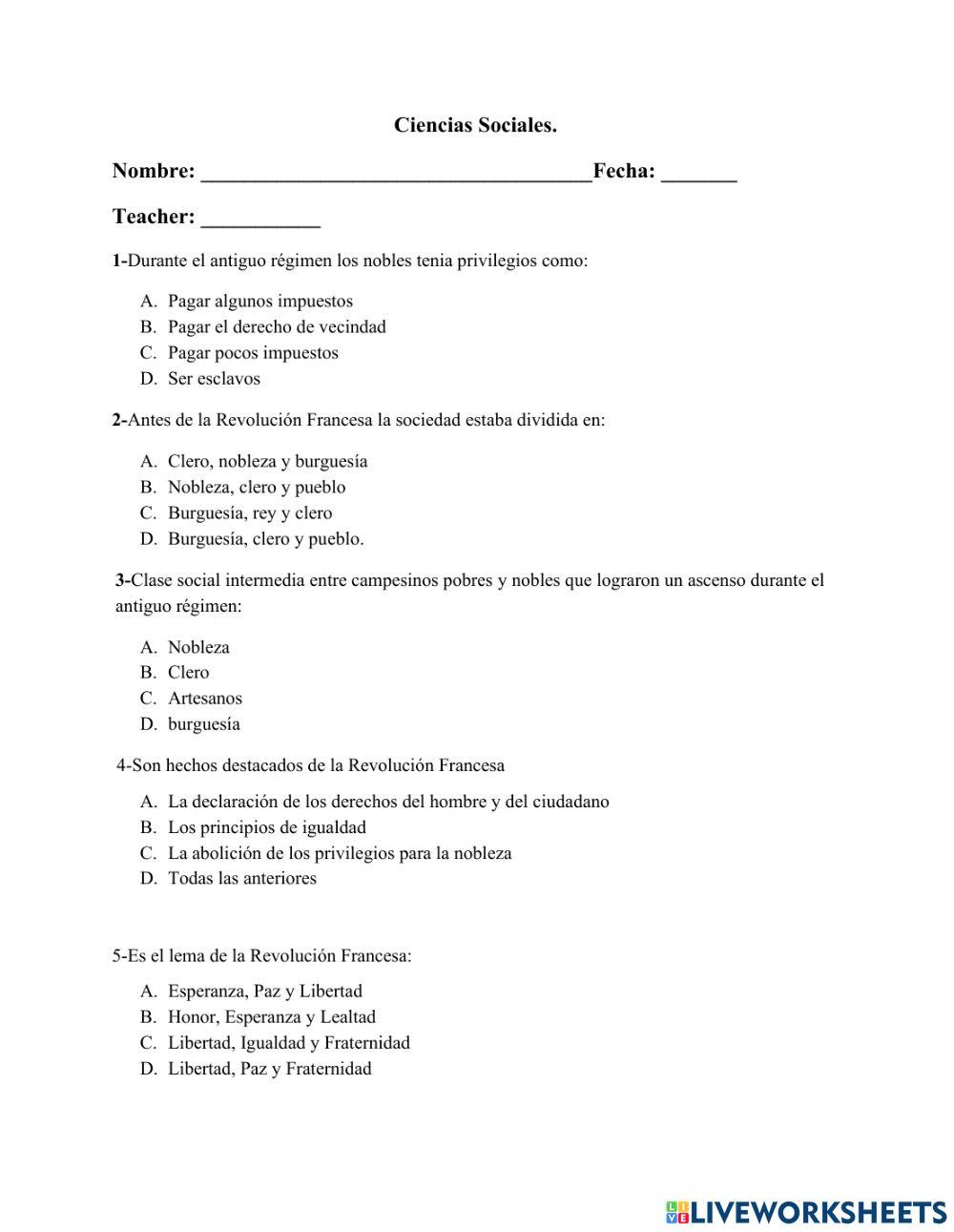 La Revolucion Francesa