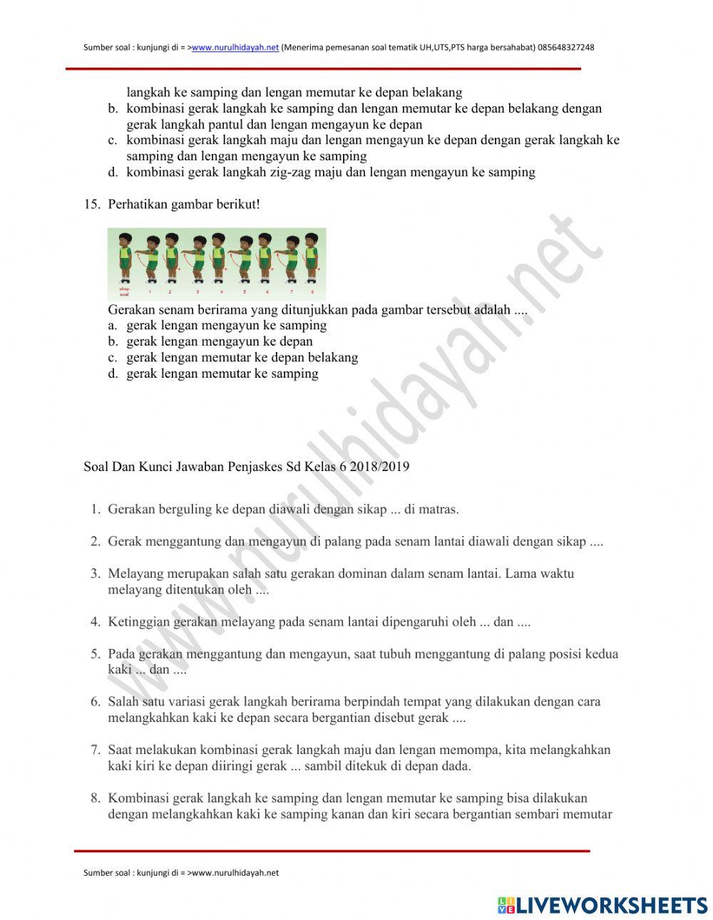 Pts pjok semester 2 2023 kelas 6