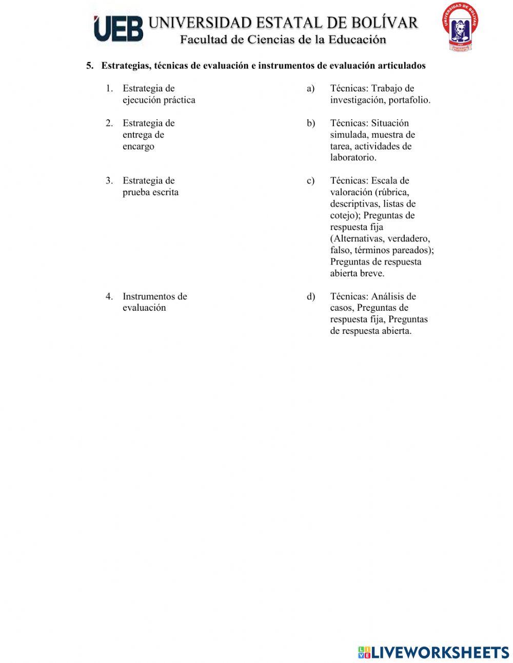 Evaluación de aprendizajes