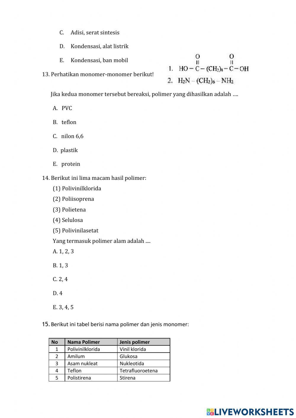 PH Benzena dan Polimer