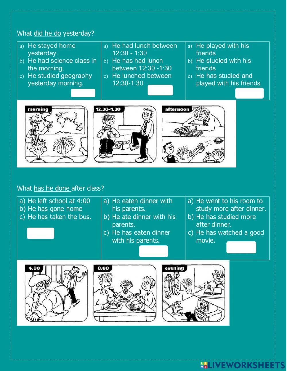 Present Perfect or Simple Past