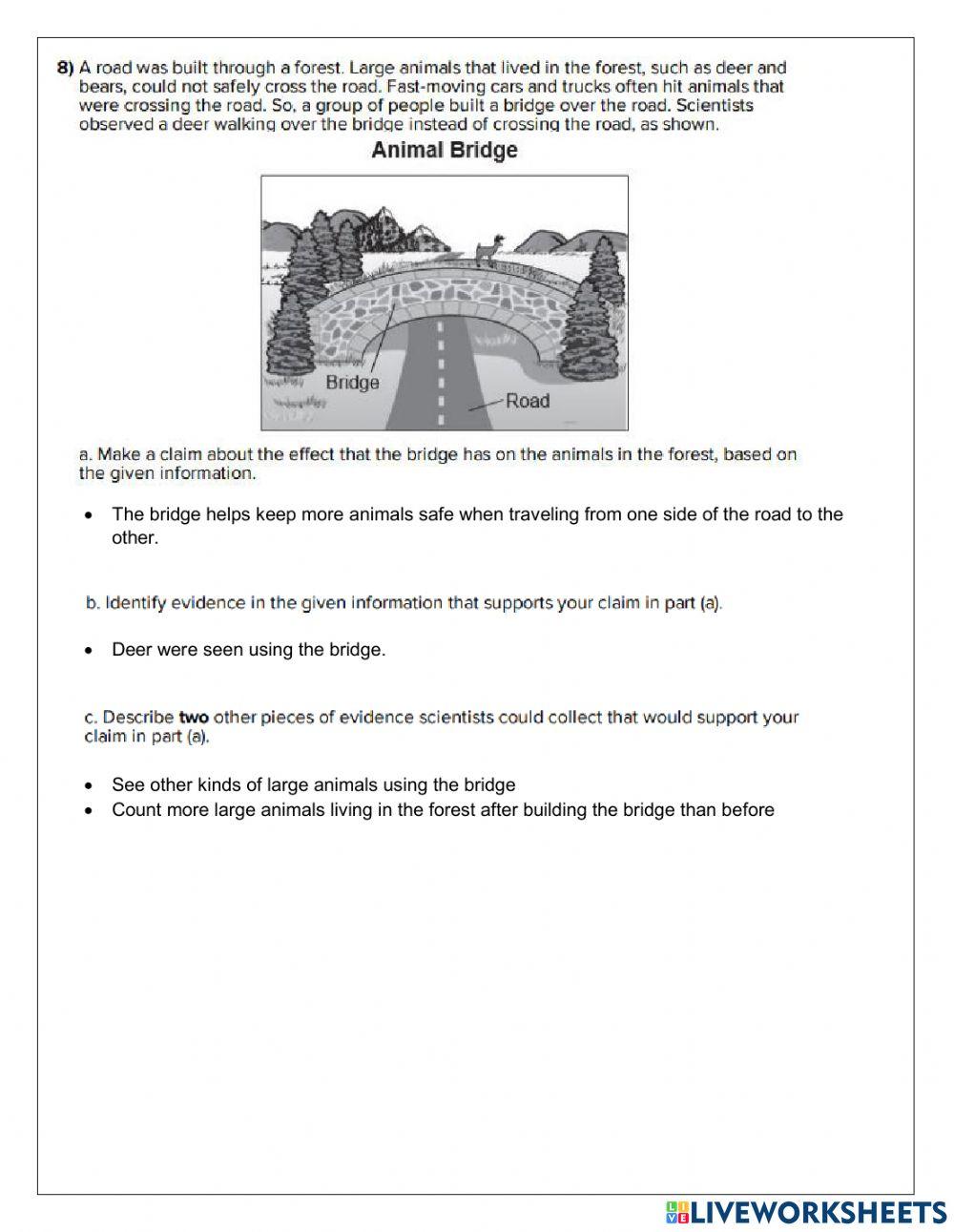 Grade 3 Science REVIEW:  U3L2 Changes affect organisms