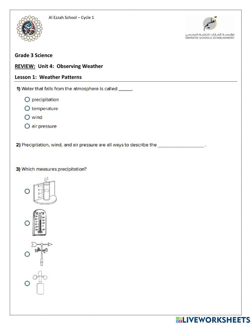 6931995 Grade 3 Science REVIEW Unit 4 Lesson 1 6931995-grade-3-science-review-unit-4-lesson-1