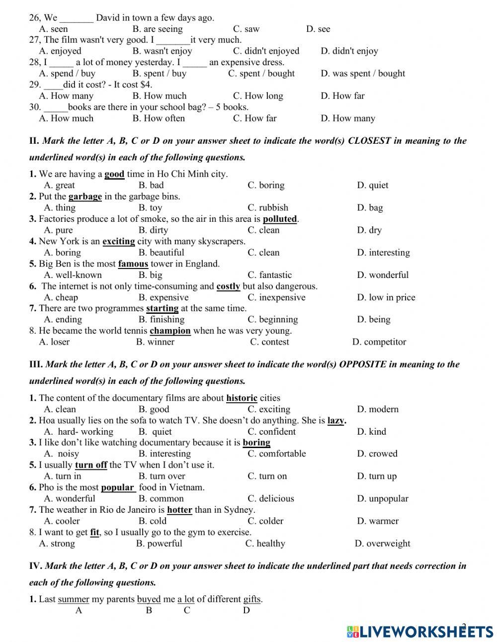 G6 GKII KT Multi-choice