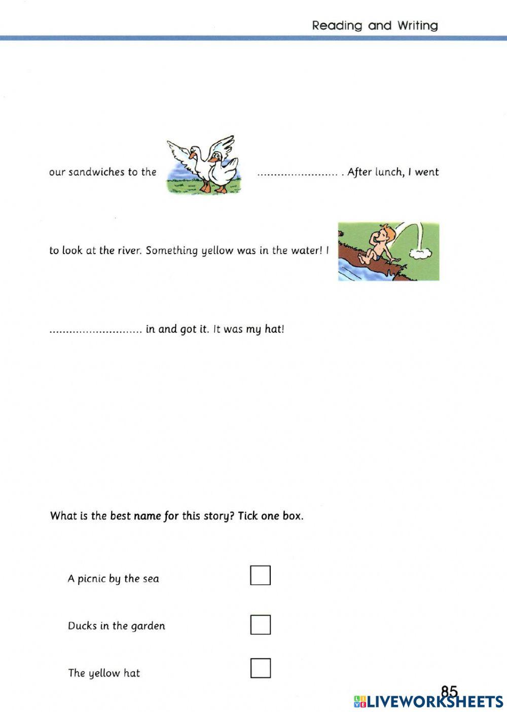 Test 4 Reading and Writing