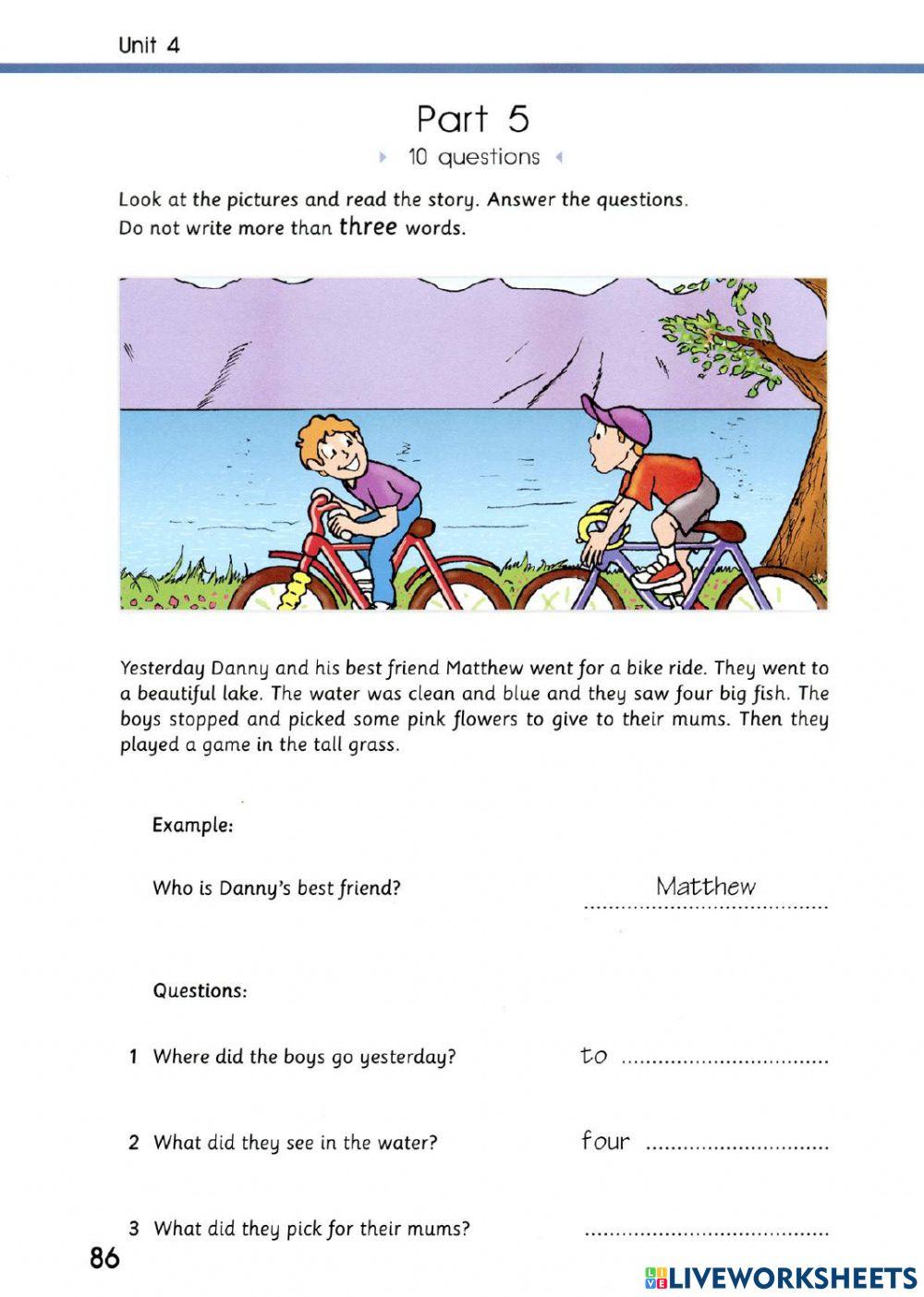 Test 4 Reading and Writing