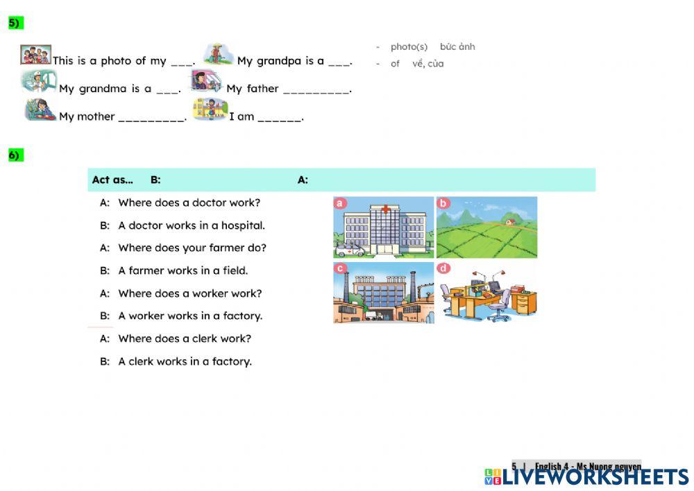 E4Mac U12 (Ex P1) WHAT DOES YOUR FATHER DO? -nuongnguyen