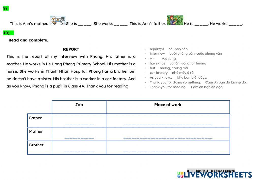 E4Mac U12 (Ex P1) WHAT DOES YOUR FATHER DO? -nuongnguyen