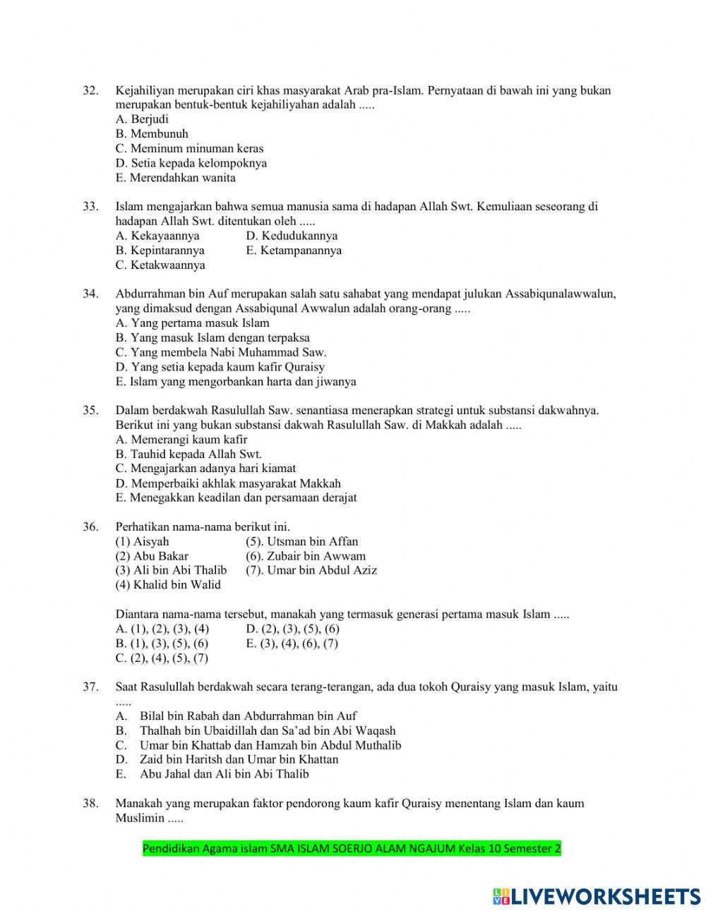 Penilaian tengah semester genap