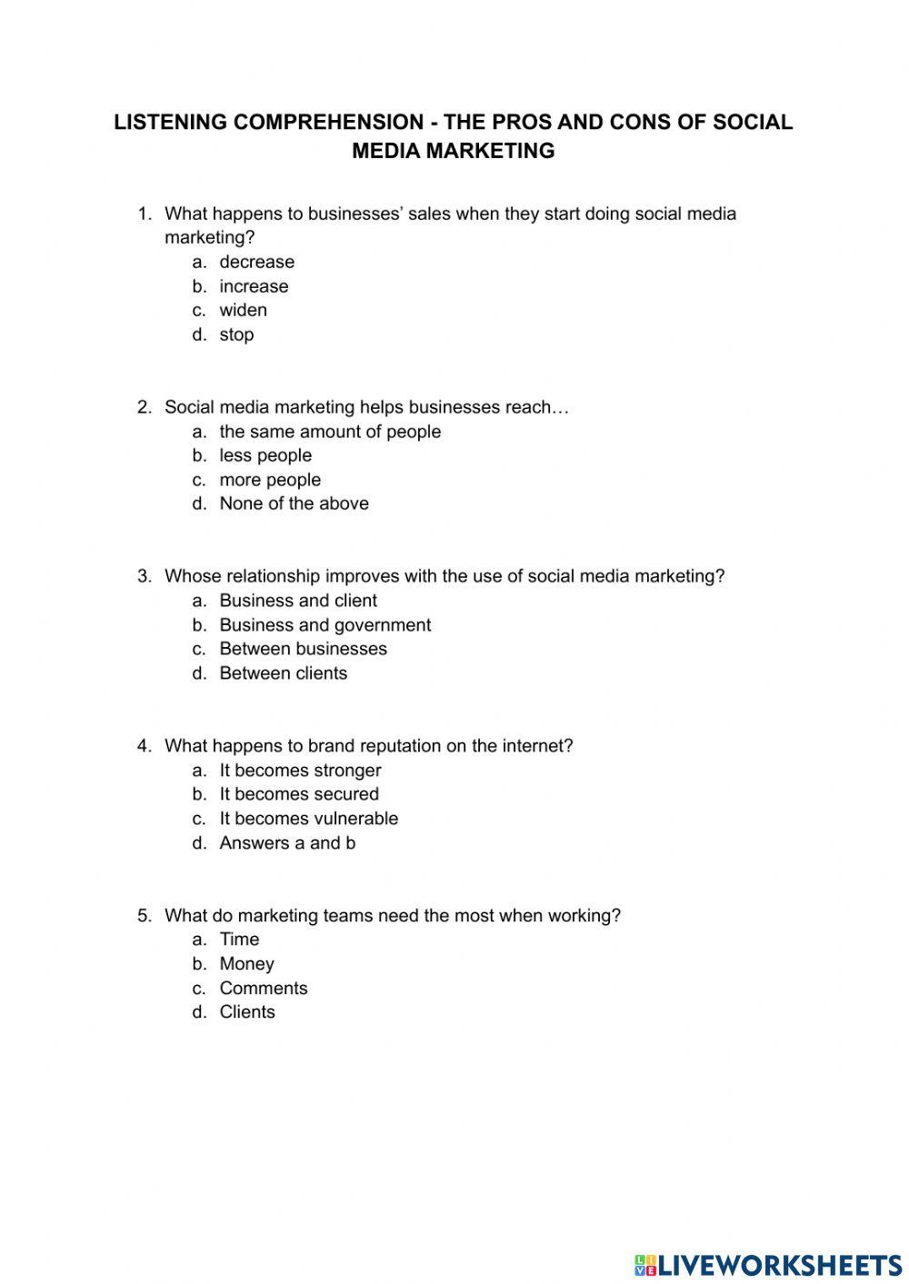 itssandrateacher | Listening Comprehension: Pros and Cons