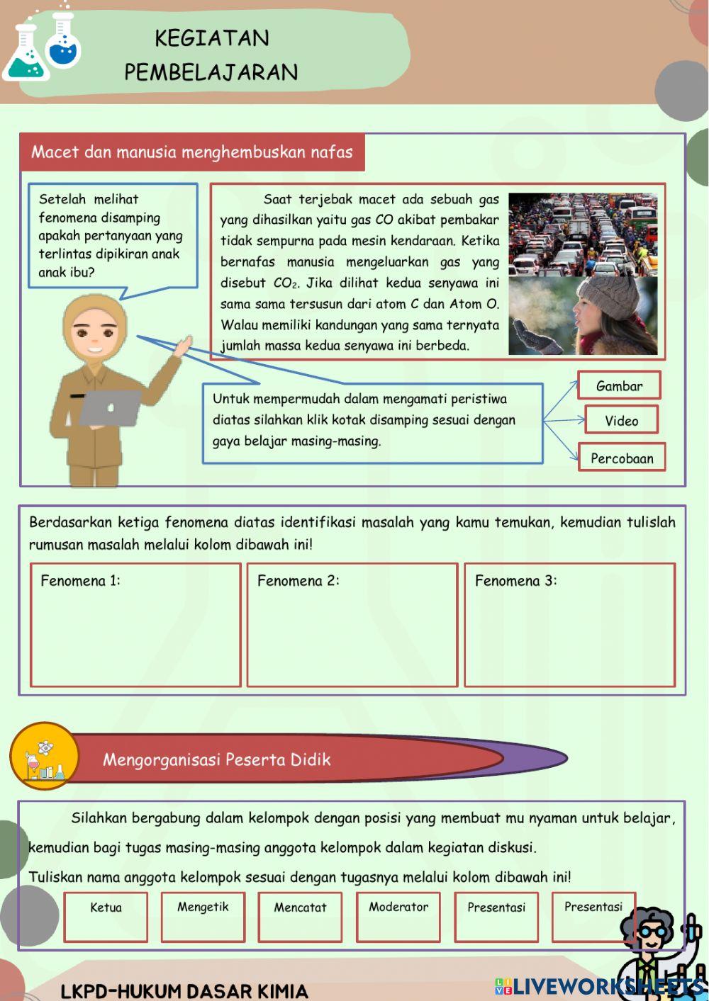 Hukum dasar kimia (lavoisier, proust, dalton)