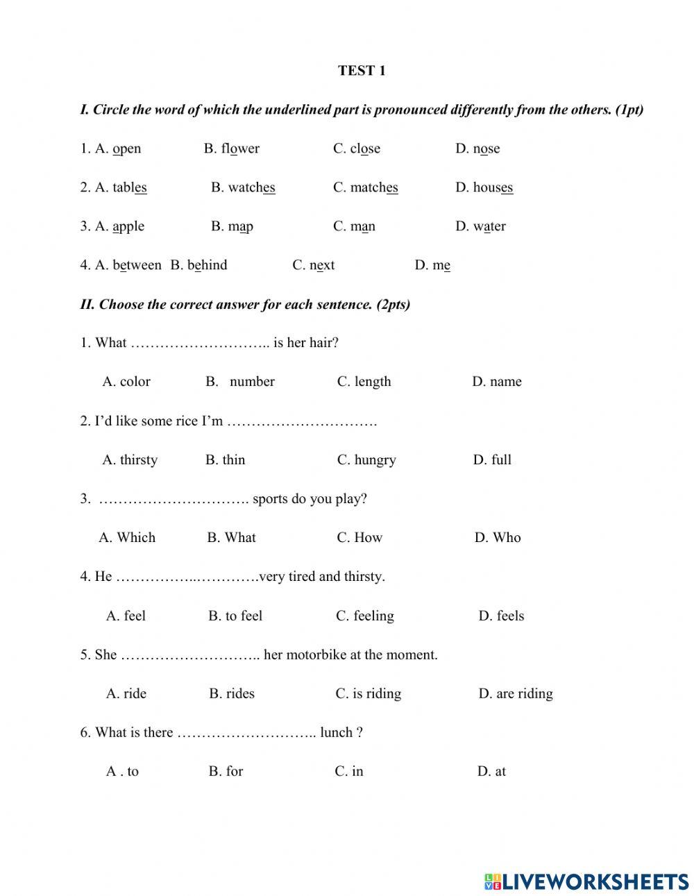 On giua ki lop 6 hk2