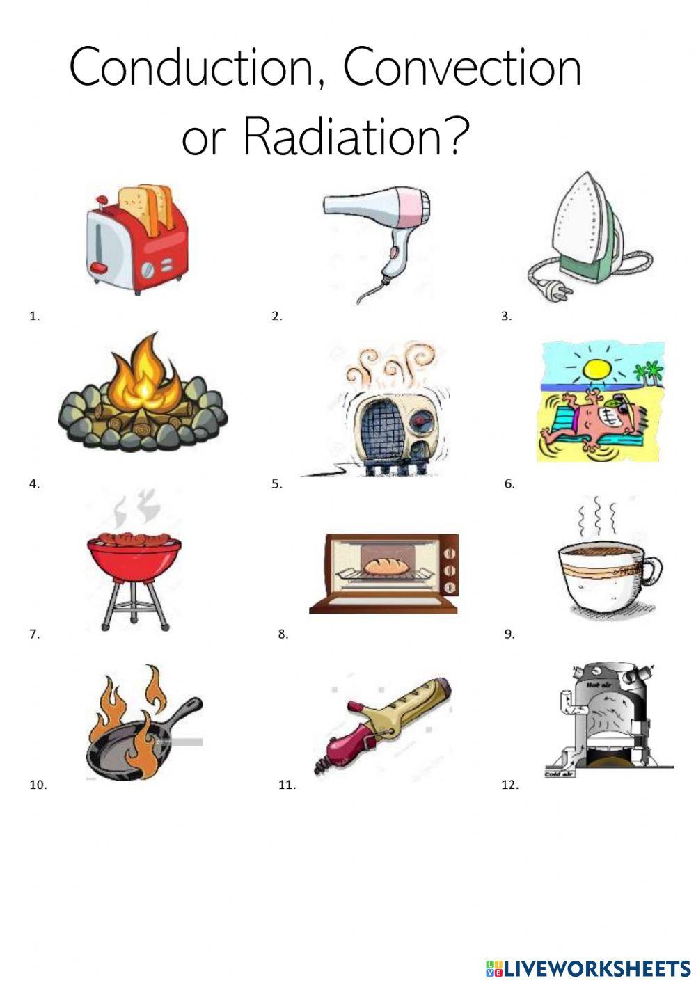 Conduction, convection or radiation