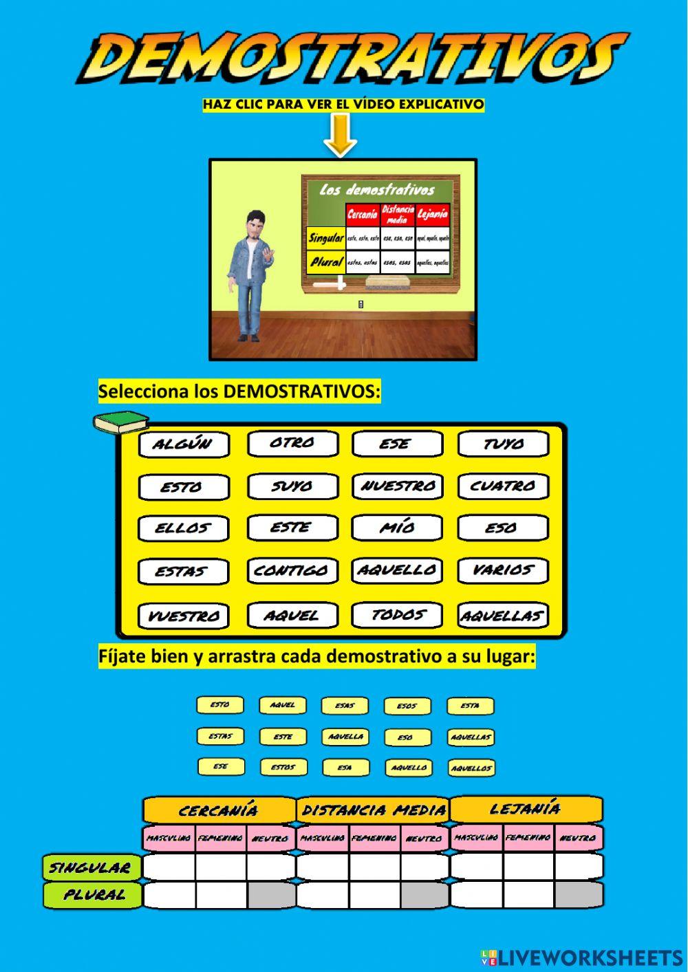 2309609 | Demostrativos | aniballd | LiveWorksheets