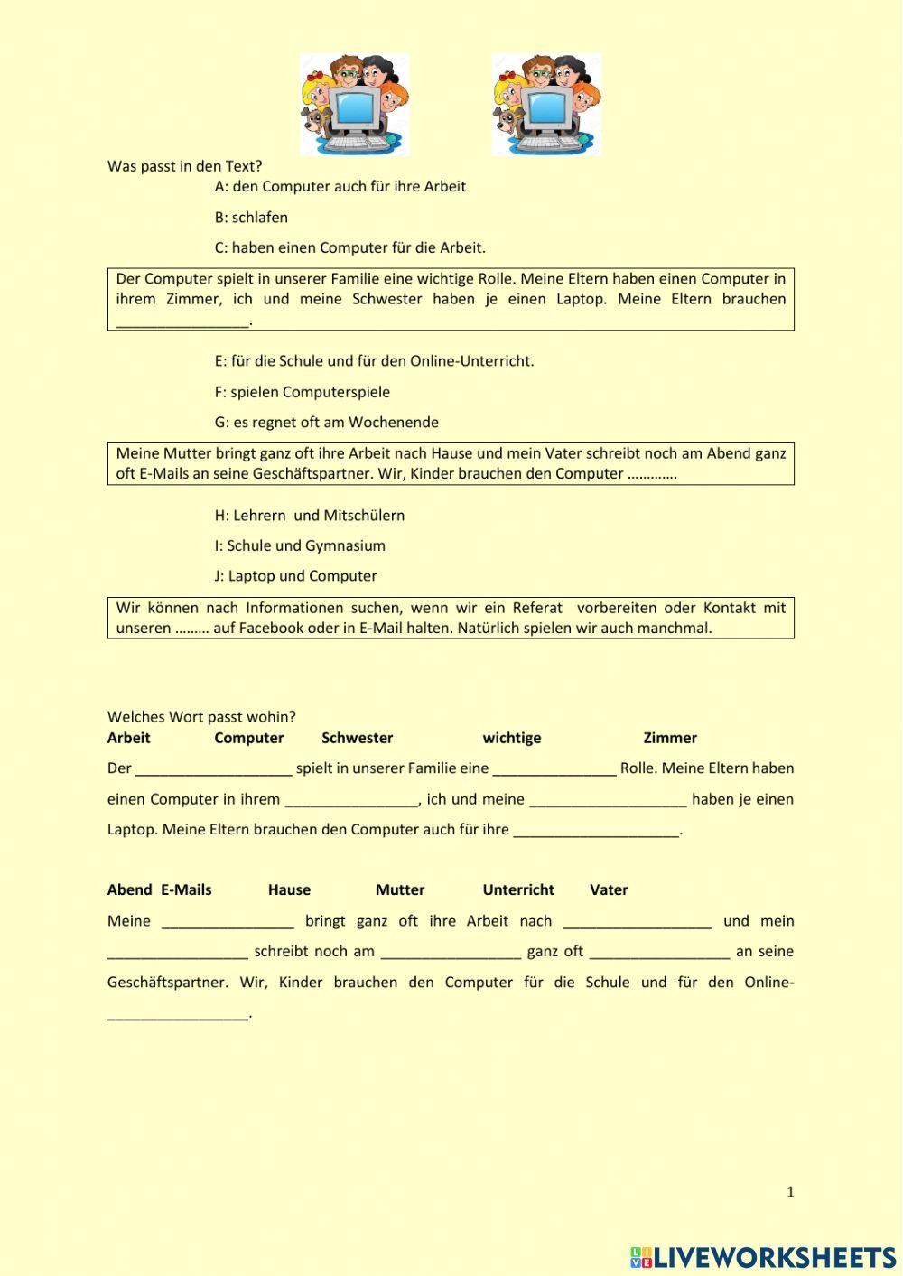 Computer in meiner Familie