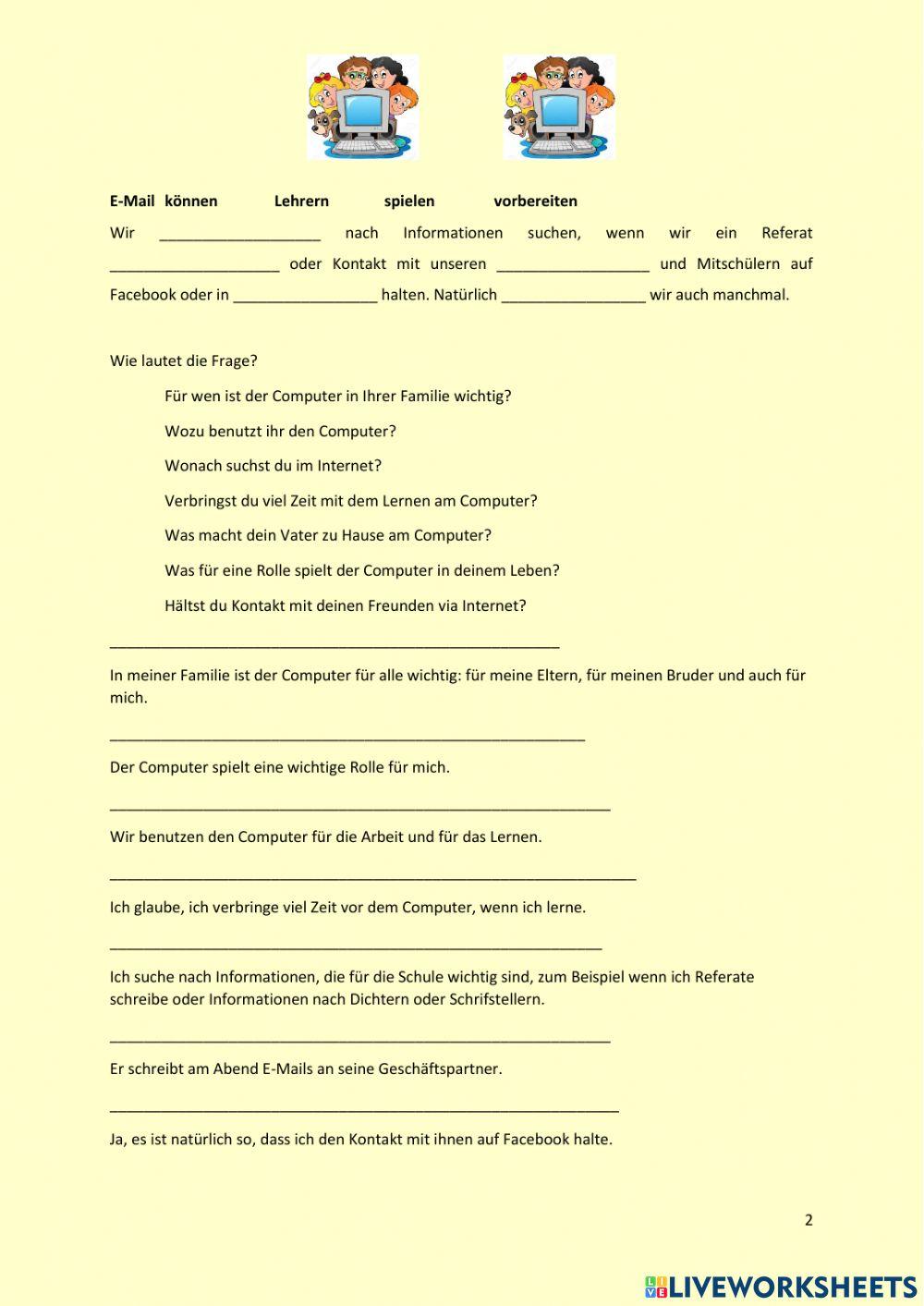 Computer in meiner Familie