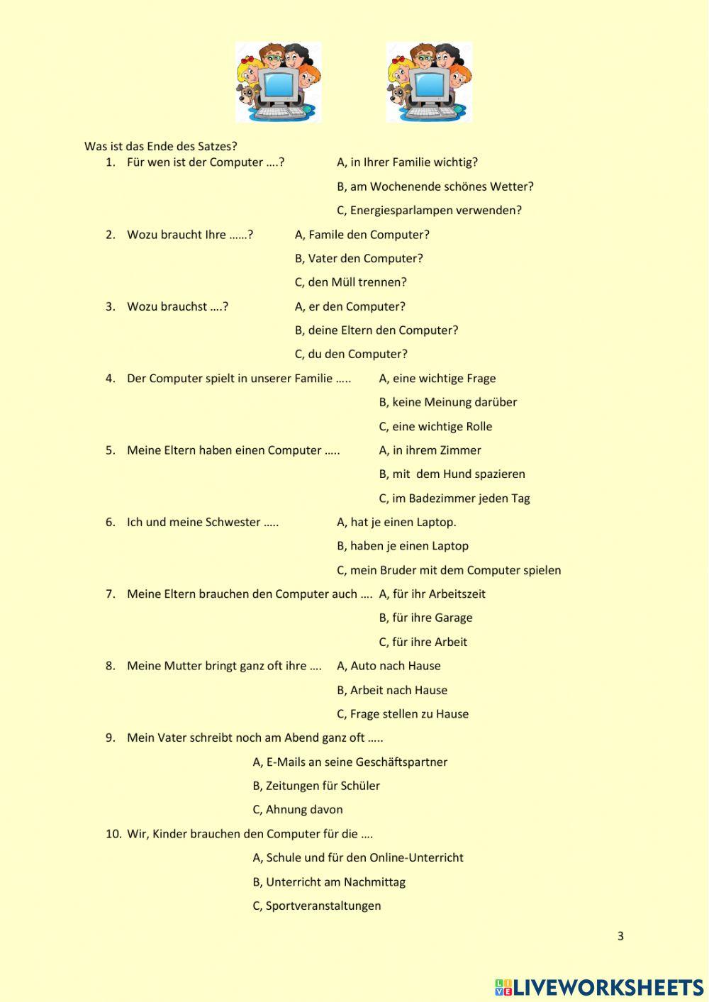 Computer in meiner Familie