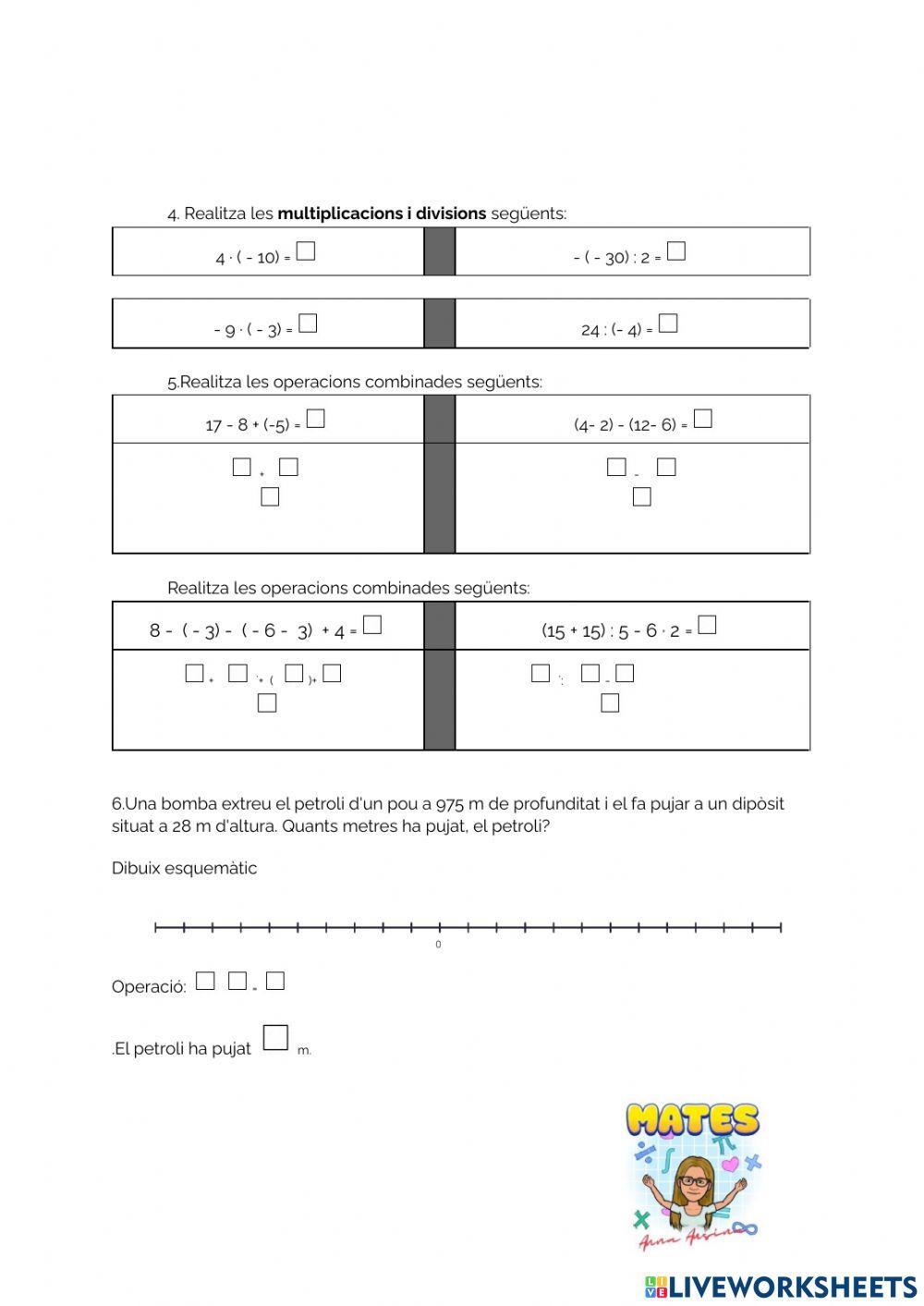 Autoavaluació enters