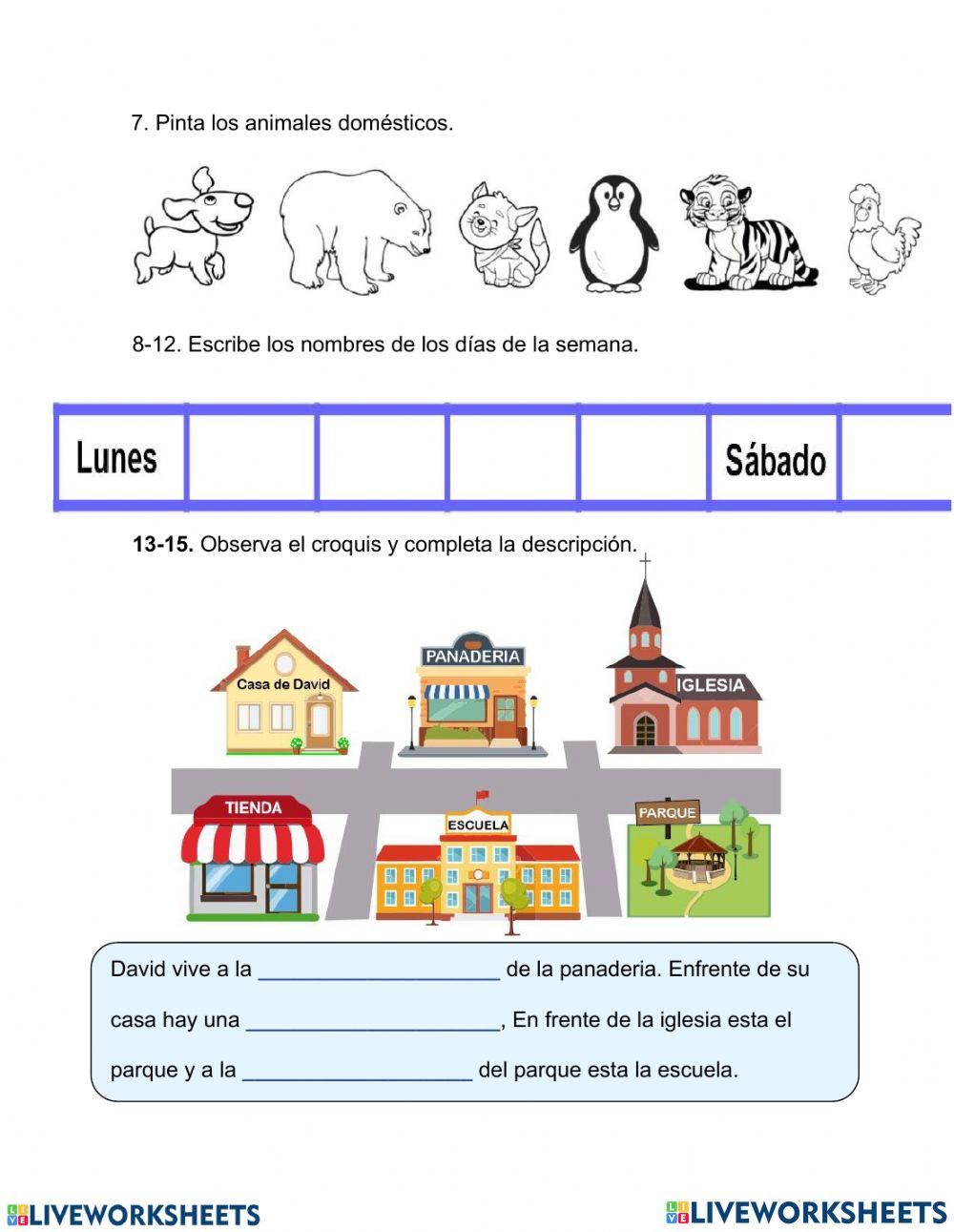 Prueba de livework interactive worksheet Live Worksheets