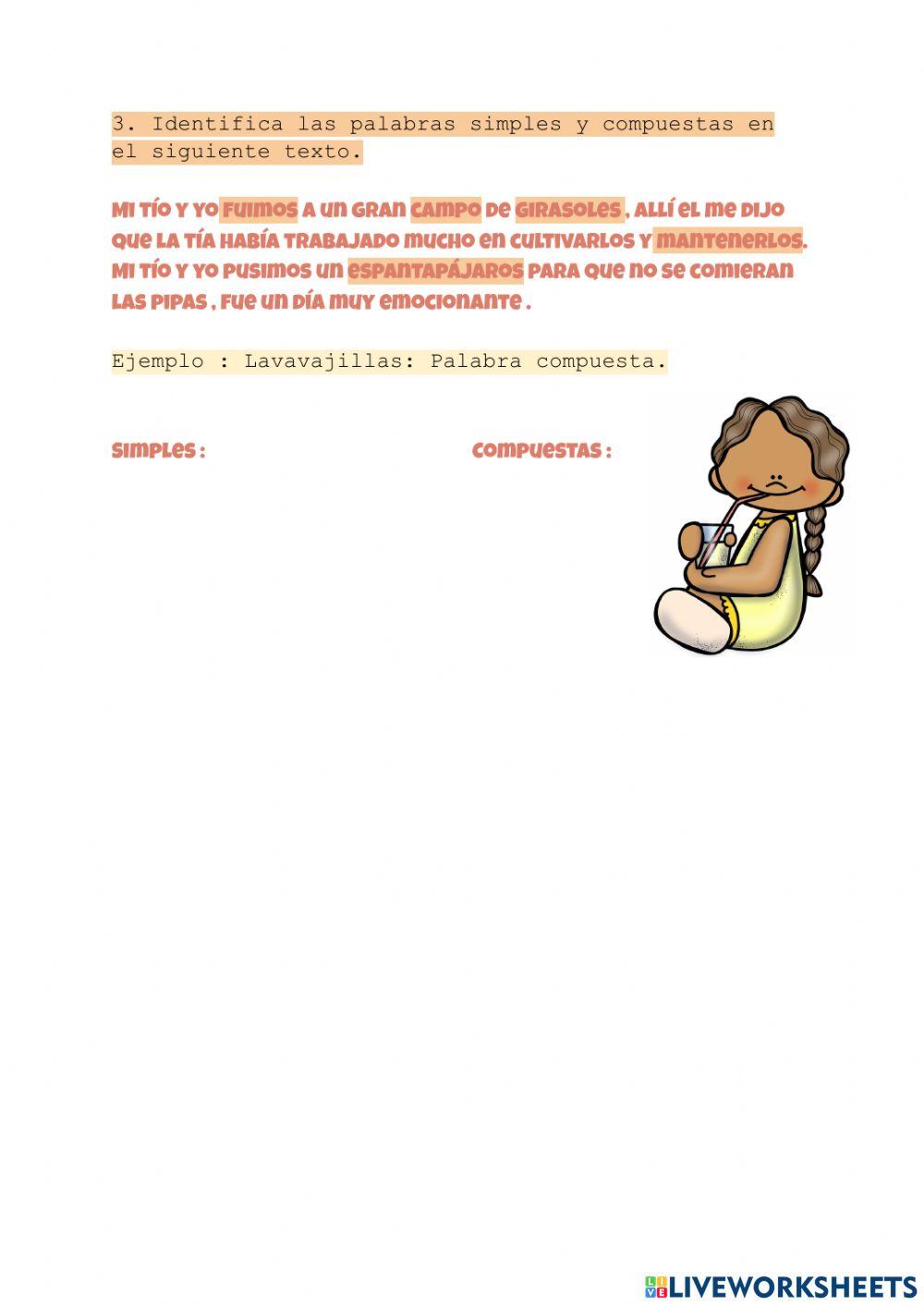 Palabras simples y compuestas