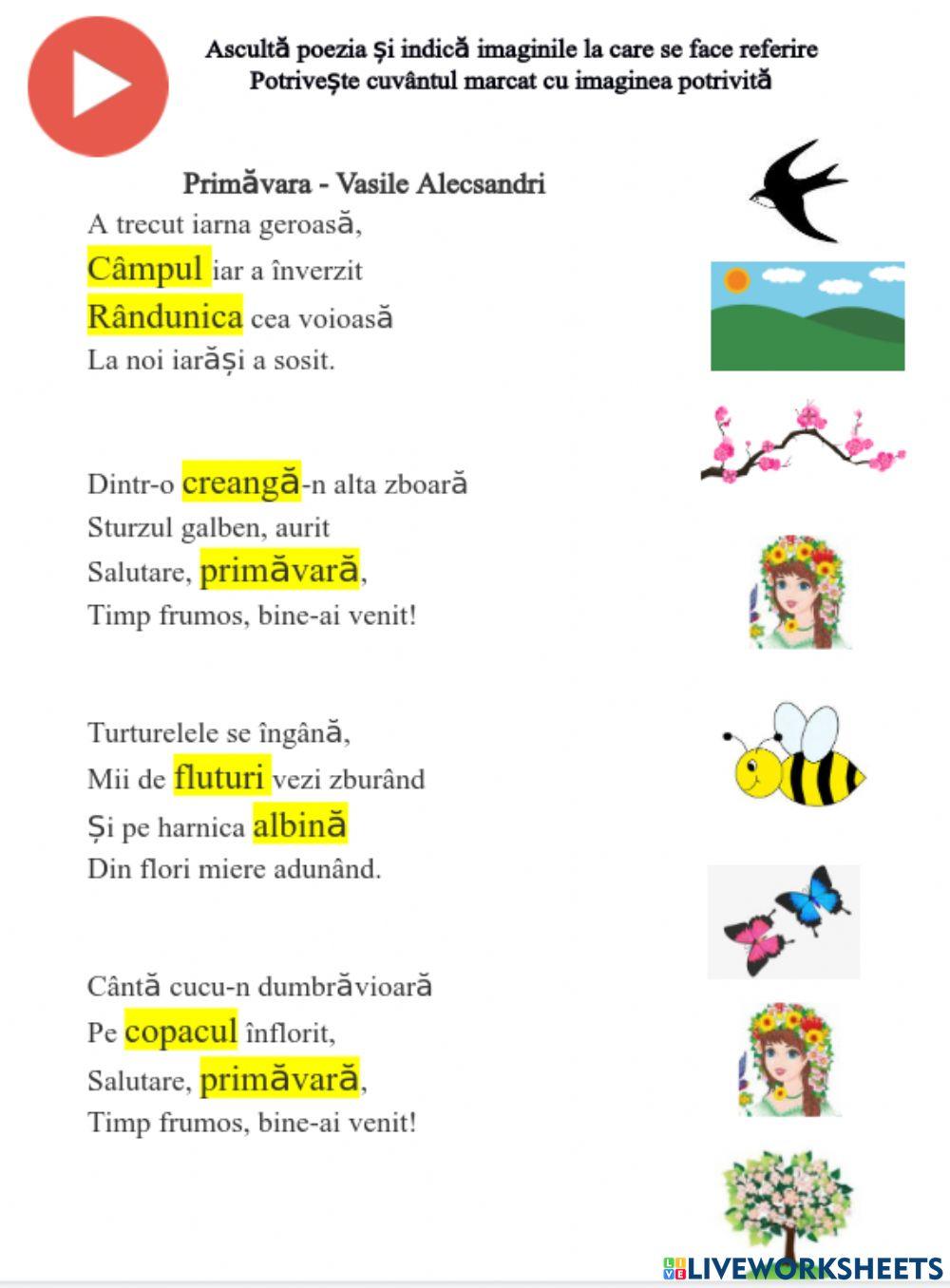 Primavara-Vasile Alecsandri