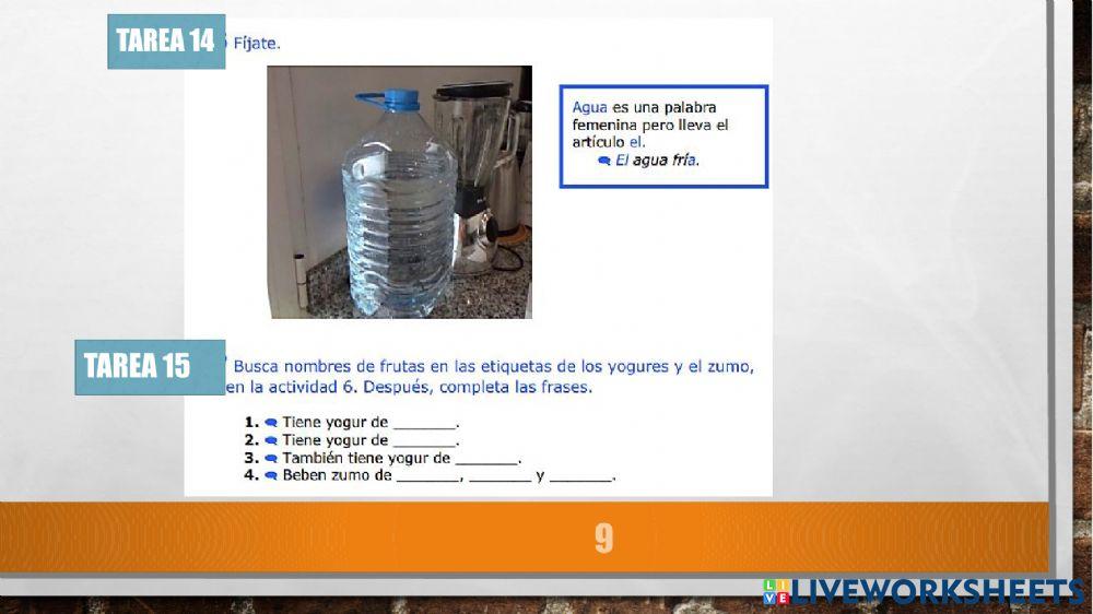 Comida  clase 1  Semestre 2